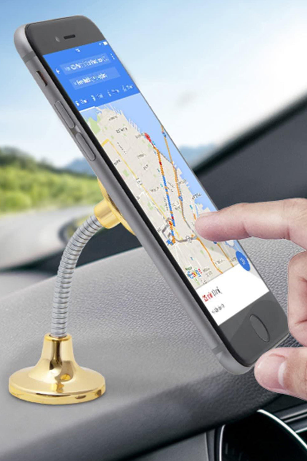 Car Spring Magnetic Holder Gold | Gold