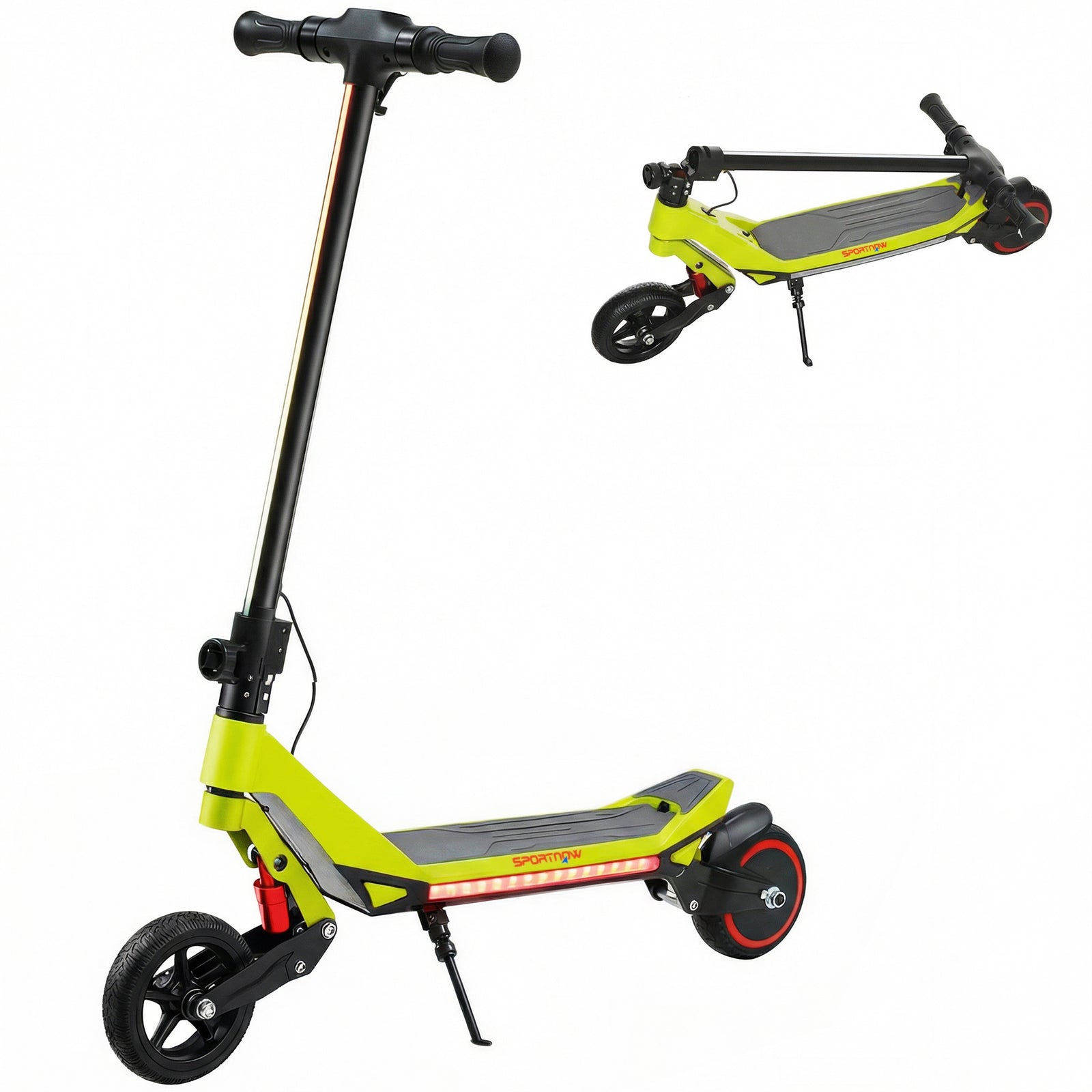 Electric Scooter For Kids, Foldable E Scooter For Age Age 6+ | Green