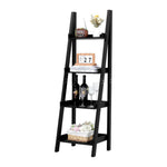 4-tier Wooden Display Ladder Shelf For Home