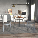 Dining Table And Chairs, Upholstered