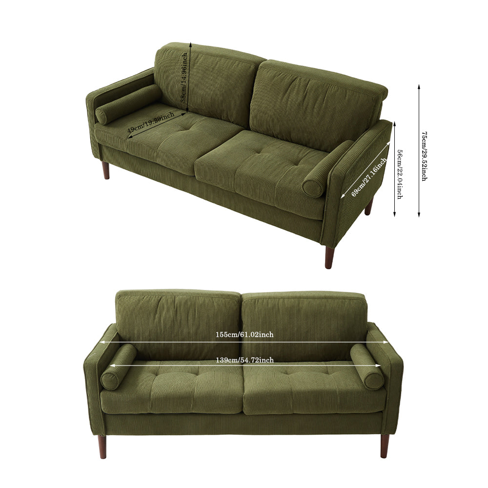 Upholstered Two-seater Sofa Armchair