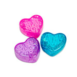 Needoh Teenie Sparkle Hearts - Pack Of 3 Small Sparkly Heart Squish Toys