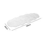 Faux Fur Sheepskin Rug | White
