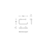 Paper Holder/towel Rack Matt Black Logic