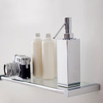 Soap Dispenser, 125ml Capacity Siver Gloss Freestanding Collection Metric