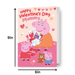 Peppa Pig Mummy' Valentine's Day Card Official Product
