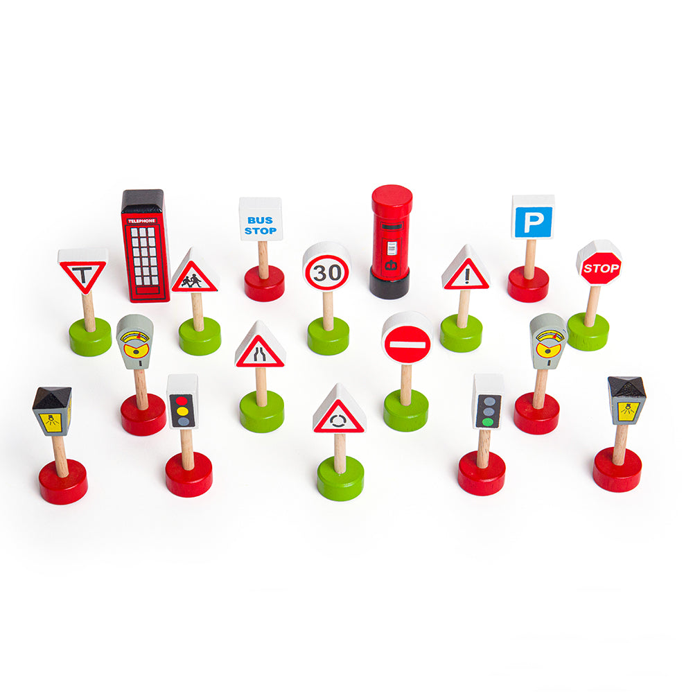 Railway Signs Pack for Wooden Train Sets