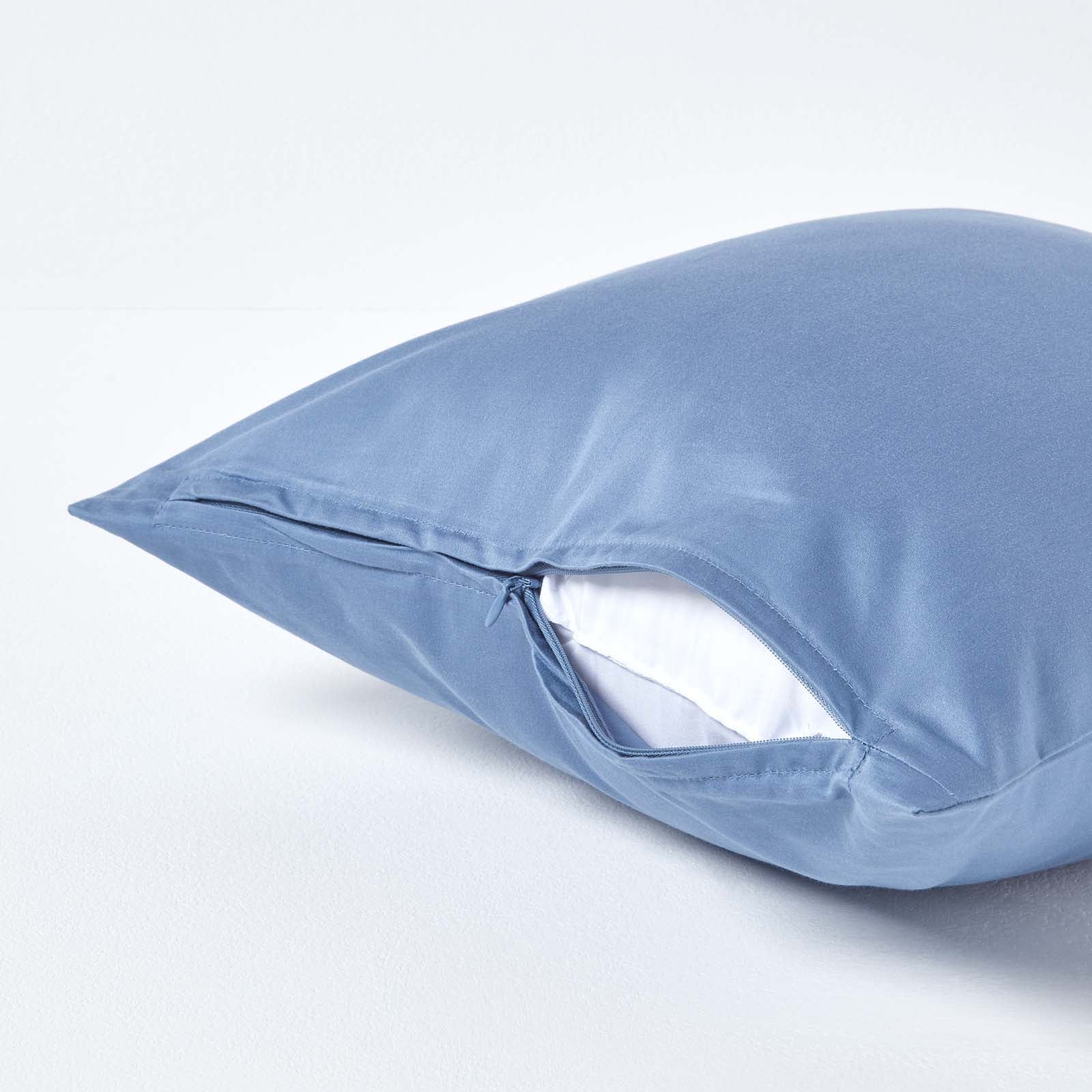 European Size Egyptian Cotton Pillowcase 1000 Tc | 40cm x 40cm | Airforce Blue