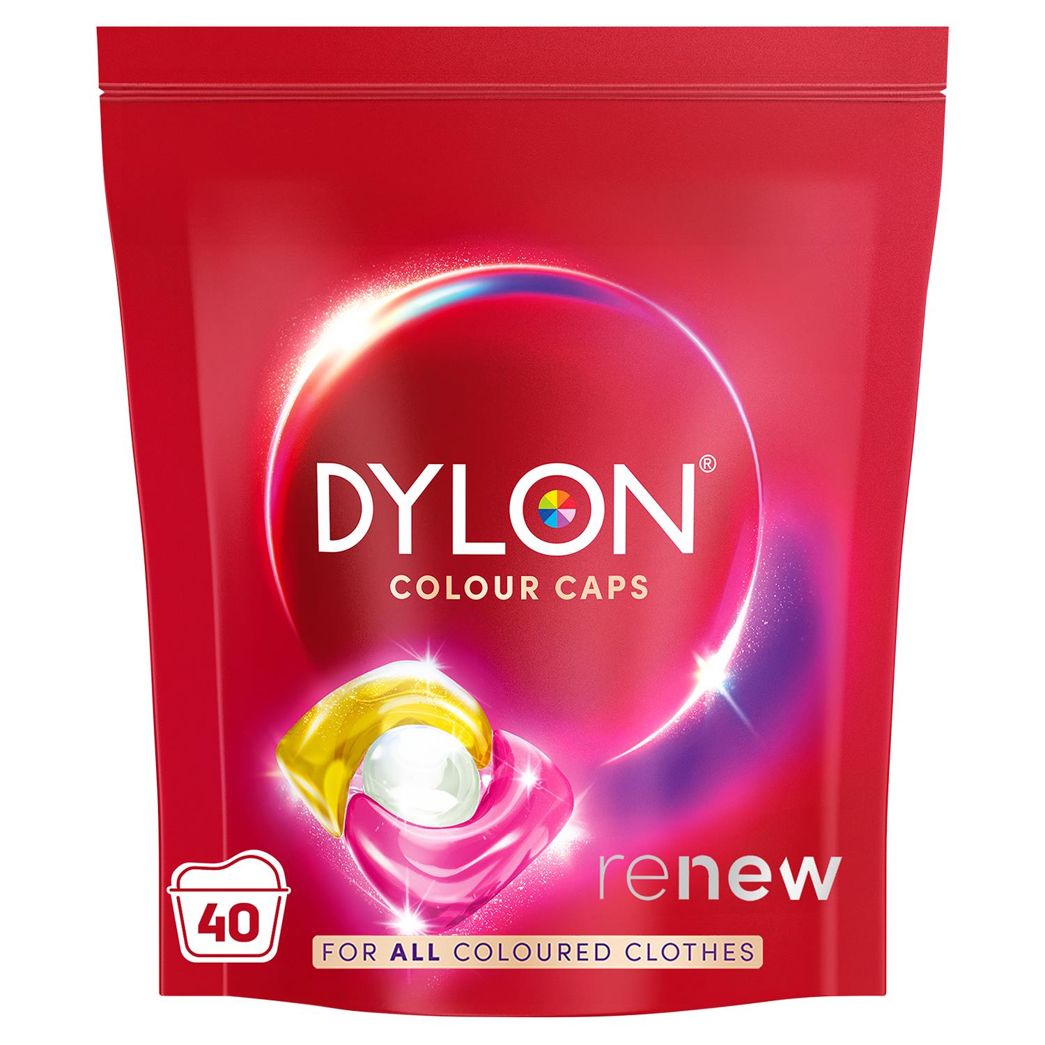 Colour Caps For Coloured Clothes, Laundry Detergent Pods, 40 Washes