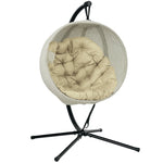 Hanging Egg Chair Outdoor Indoor Swing Chair, Folding Basket | Khaki