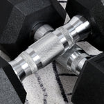 2x6kg Rubber Hex Dumbbells For Home Gym | Black