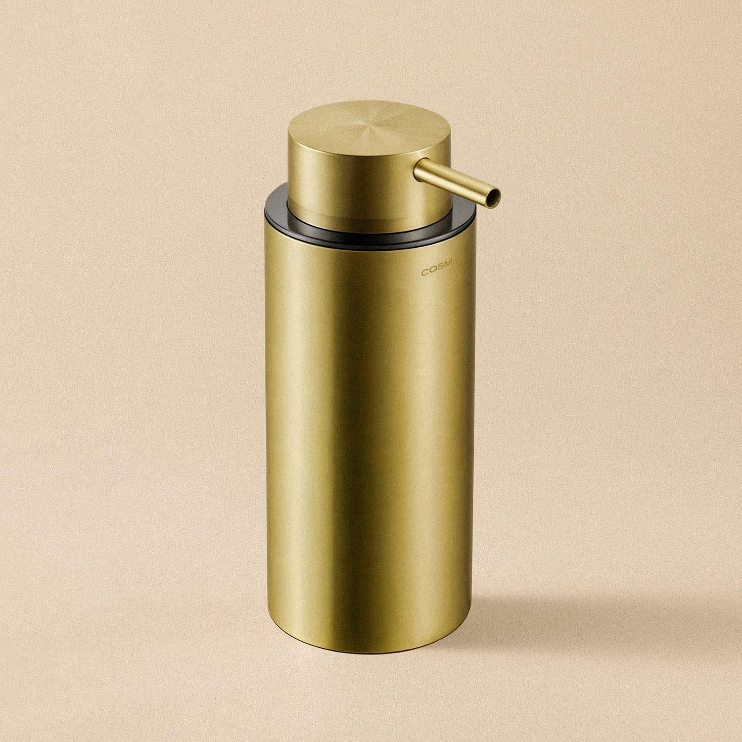 Soap Dispenser, Brushed Logic Collection | Brushed Brass