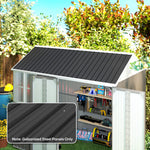 Pack Of 12 Metal Roofing Sheets For Greenhouse | Black
