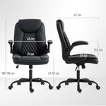 Office Chair, Thick Cushion | Black