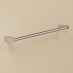 Towel Rail, Silver Gloss, Wall-mounted, 40 Cm. Collection Metric