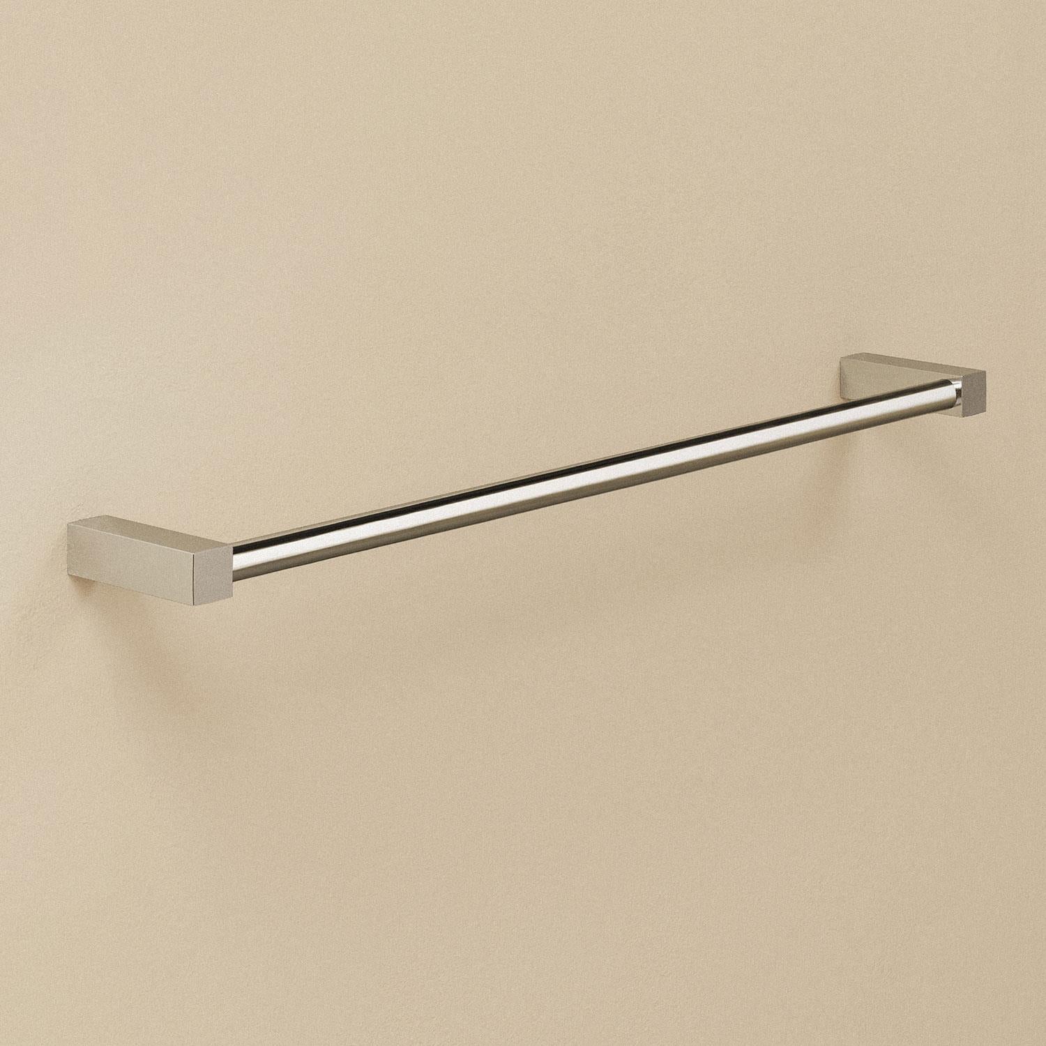Towel Rail, Silver Gloss, Wall-mounted, 40 Cm. Collection Metric