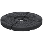 4pc Parasol Base, Up To 70kg, Outdoor
