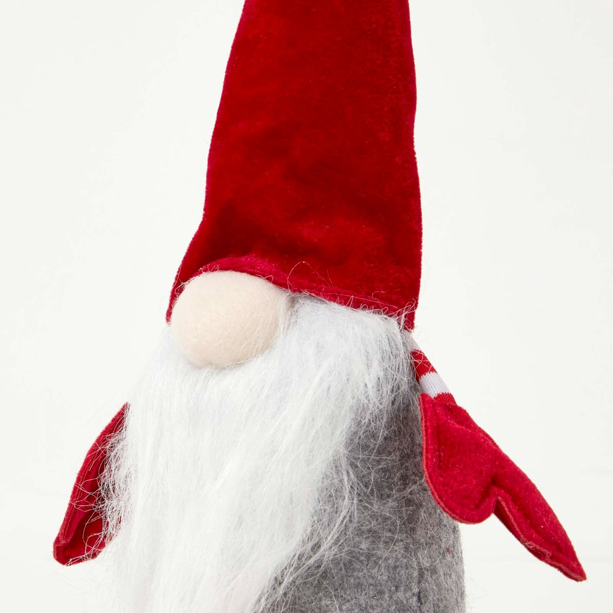HOMESCAPES Red Sitting Santa Gonk Christmas Decoration