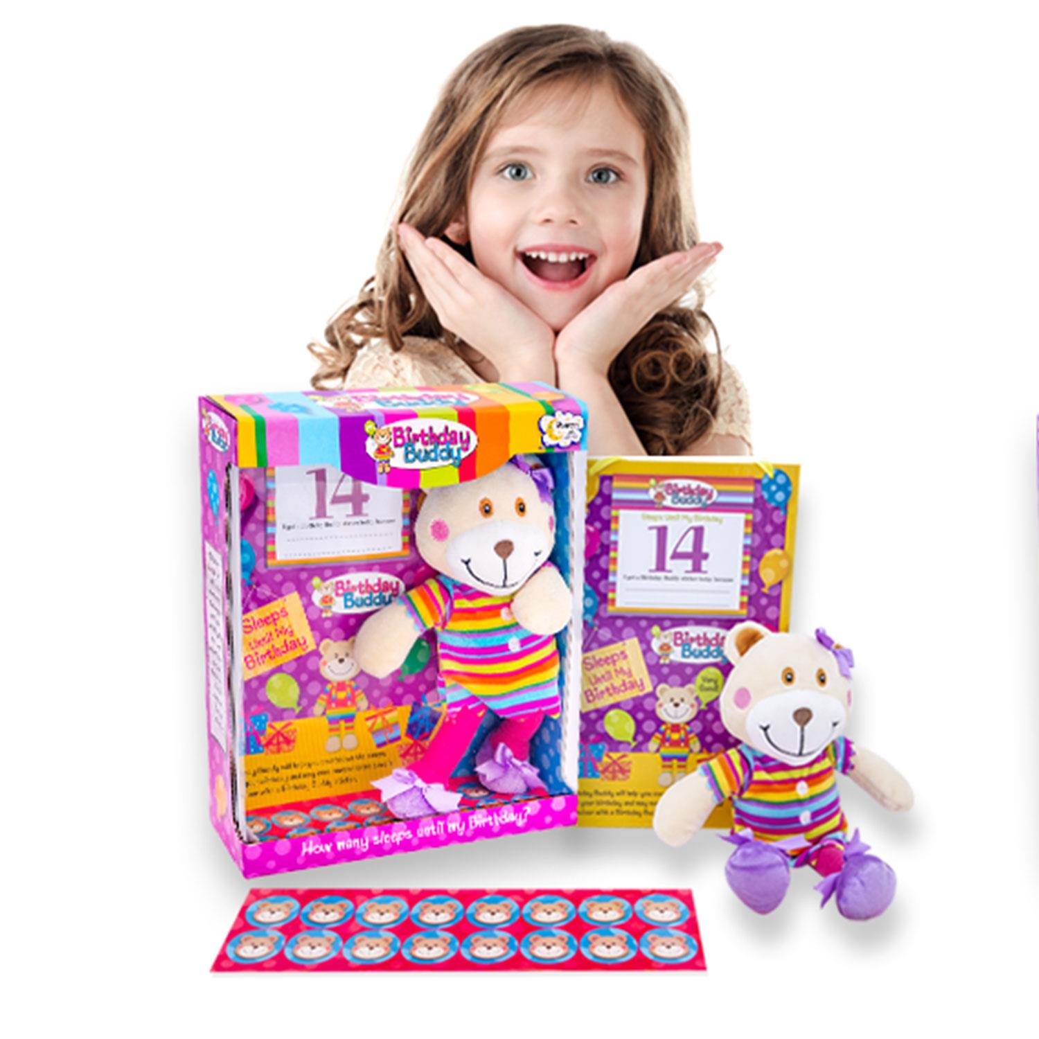 Girl Count Down Birthday Bear Toy[- Girl]