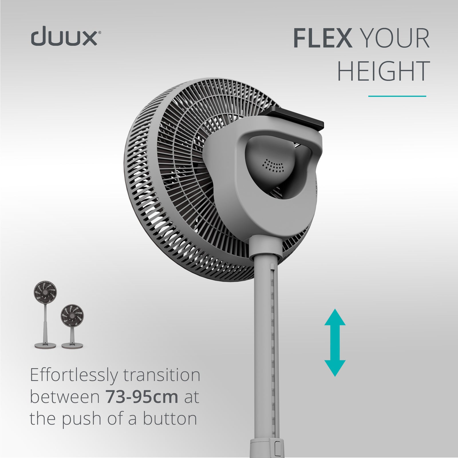 Whisper 3 Standing Fan With Remote Control | Grey