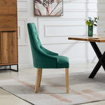 Set Of 2 Ravenna Velvet Dining Chairs | Green