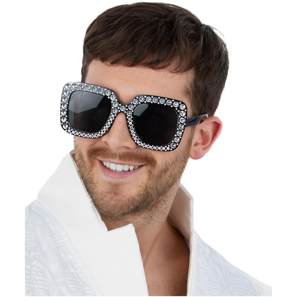 Disco Jewelled Specs, Black