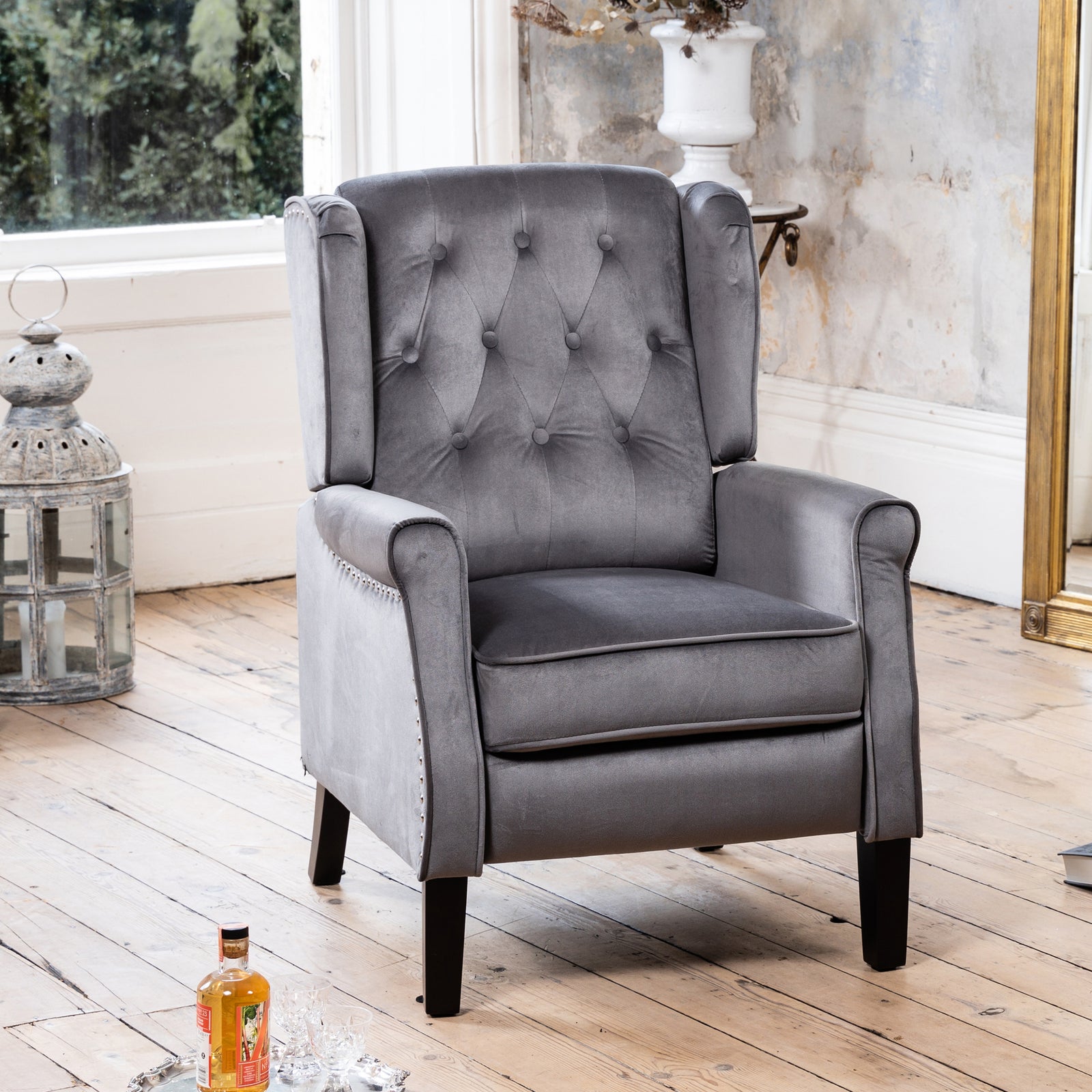 Annapoli Recliner Armchair | Grey