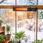 2000 W Electric Infrared Patio Heater, Ip65 Garden Heater, Black