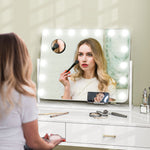 Hollywood Dimmable Makeup Mirror With Magnifier, Usb