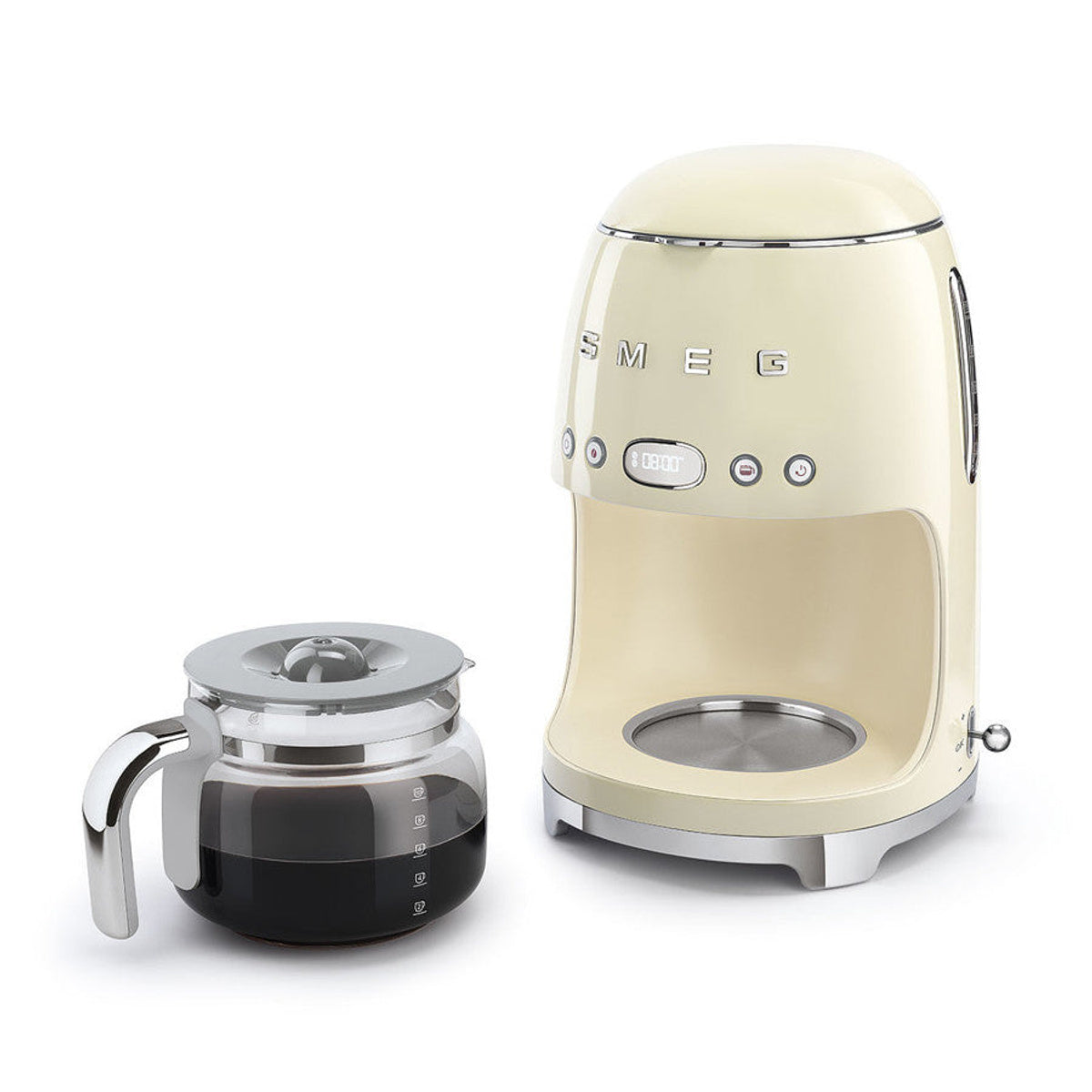 Dcf02 Drip Filter Coffee Machine With Spare Glass Carafe | Cream