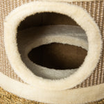 Cat Scratching Barrel Kitten Tree Tower With Sisal And Seaweed Rope