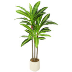HOMCOM 90cm Lifelike Fake Tree With Bendable Trunks For Home Decor, Green