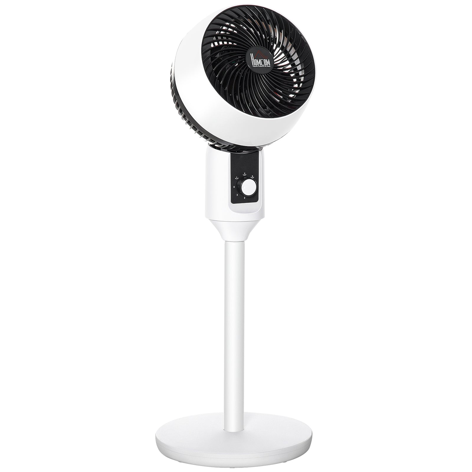 9 Inch Air Circulator Fan 70° Oscillation Carry Handle | One Size | Black