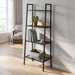 Breeins 4-tier Freestanding Metal Ladder Shelf With Mesh Shelves Organizer