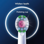 3d White X-filaments Power Toothbrush Refill Replacement Heads, Pack Of 4