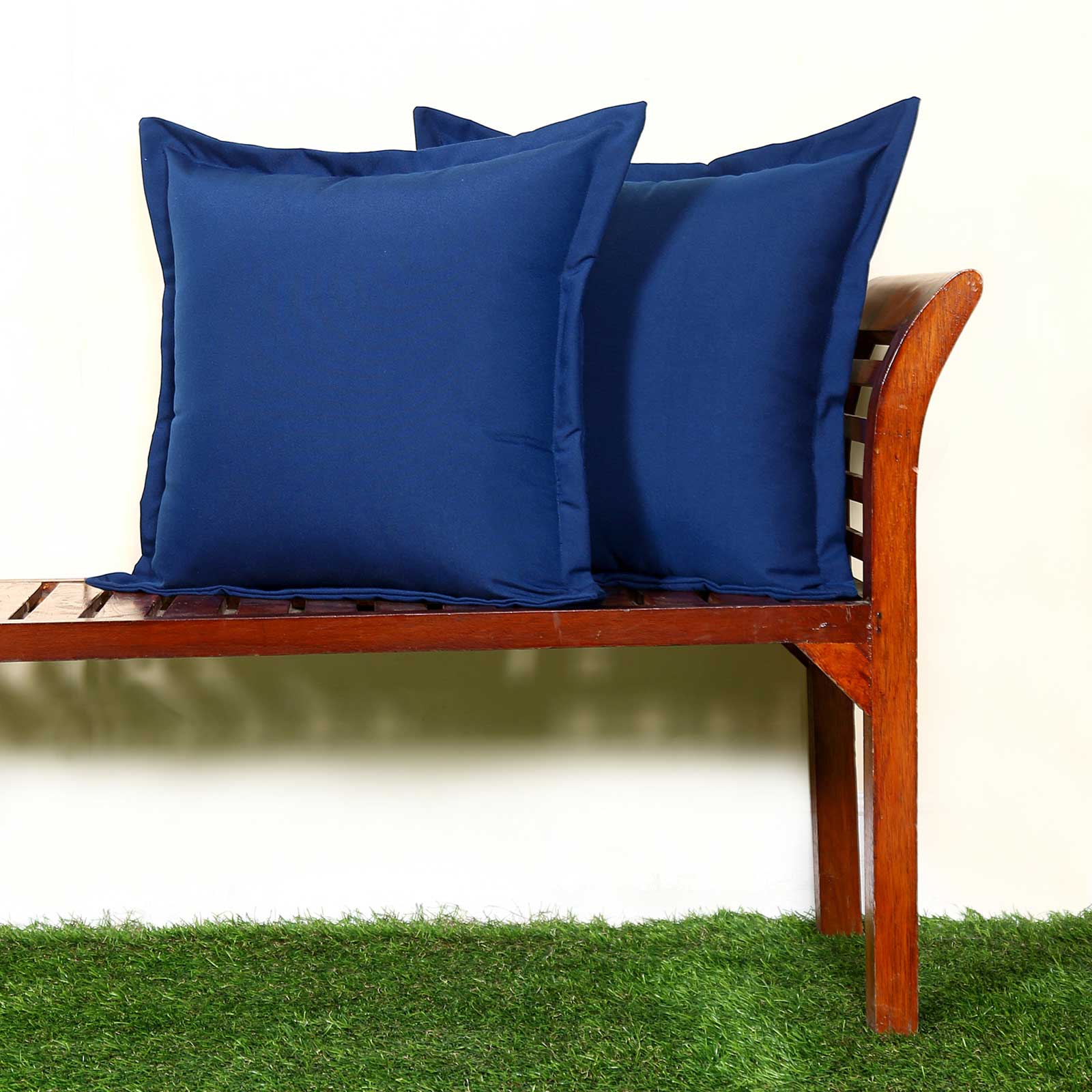 Plain Outdoor Cushion 45 X 45 Cm, Set Of 2 | 45cm x 45cm | Navy Blue