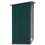 Garden Firewood Shed Outdoor Storage For Backyard Patio Waterproof Bike And Log Store | One Size | Green