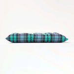 Tartan Check Seat Pad With Button Straps 100% Cotton, 40 X 40 Cm | Set of 1 | Blackwatch