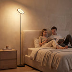 HOMCOM Uplighter Floor Lamp With Tuya App And Music Sync For Bedroom, Black