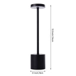 Breeins Industrial-style Rechargeable Dimmable Table Lamp Night Light