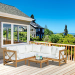 6 Pcs Outdoor Patio Sofa Set W/ Coffee Table