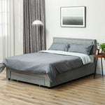 Double/kin Bed Frame Storage And Adjustable Velvet Headboard | Double
