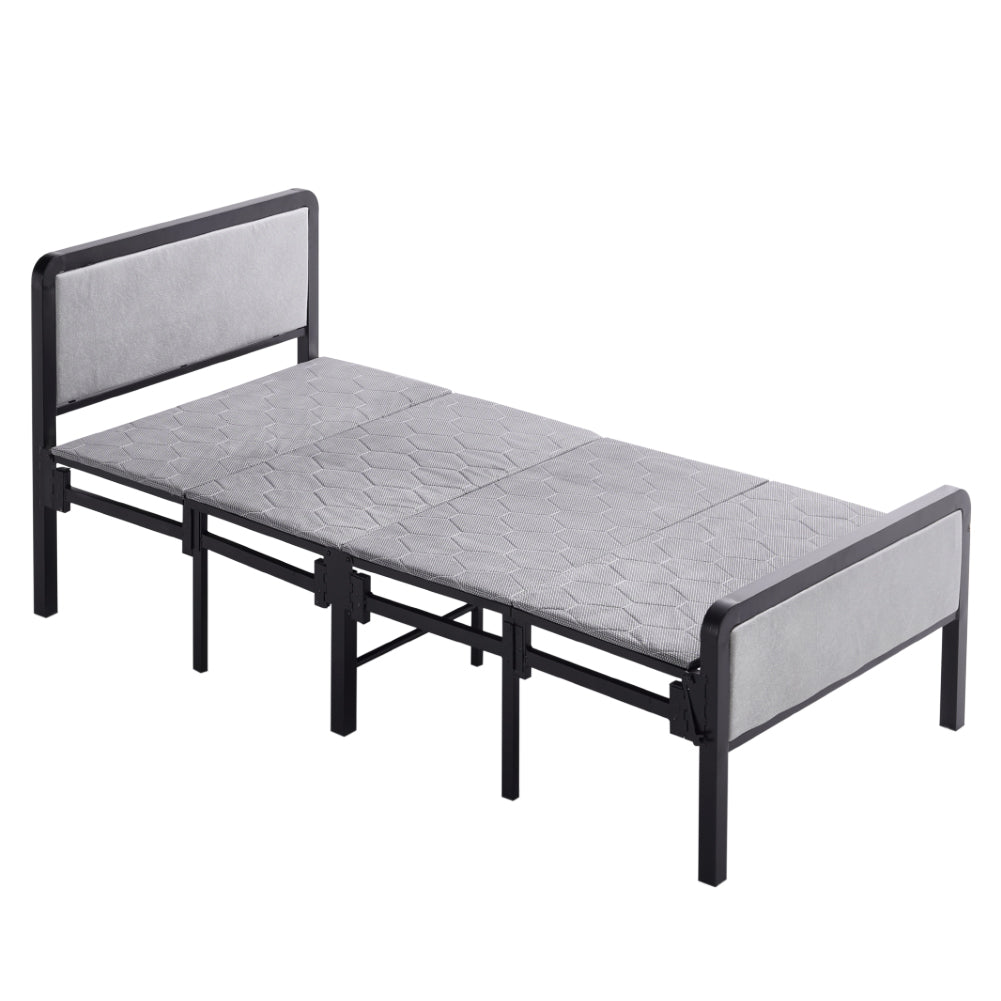 90*190cm Portable Folding Guest Bed With Mattress