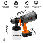 18v Cordless Electric Hvlp Fence Paint Sprayer Comes Complete With 1 Battery And Charger