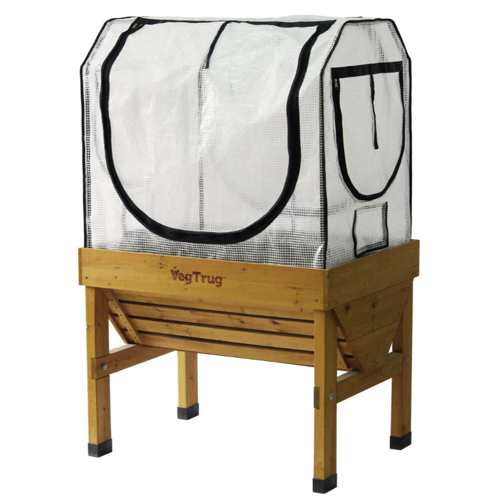Small Classic Greenhouse Frame & Multi-cover Set | White