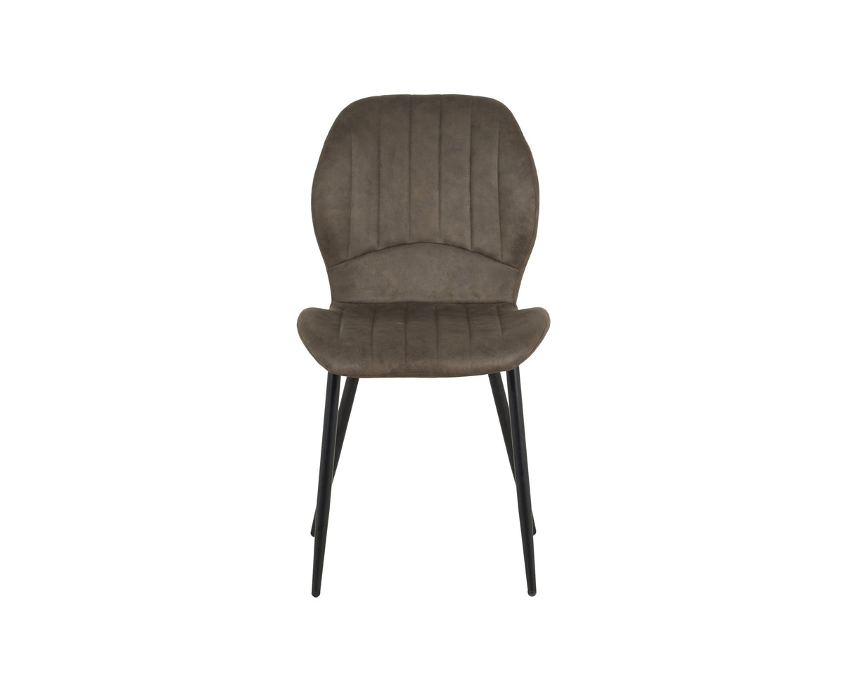 Jaydn Distressed Leather Comfort Dining Chairs - Set Of 4 | Set of 4 | Grey