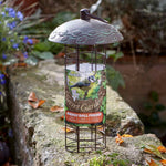 Secret Garden Metal Energy Ball Feeder Antique Leaf Design | Green