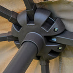 4.6m Double-sided Sun Umbrella W/ Base | Khaki