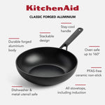 KitchenAid Cookware Forged Aluminium 28cm Wok. Pfas-free Non-stick