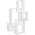 Floating Shelves, Interlocking Cube Shelves For Decoration | One Size | White